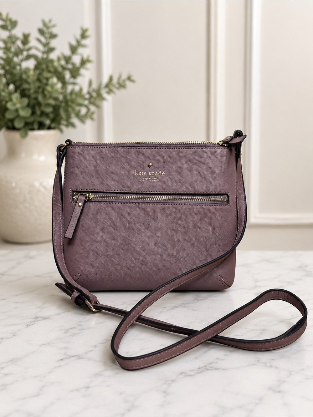 kate spade Mauve Laurel Way Rima Crossbody EUC $228